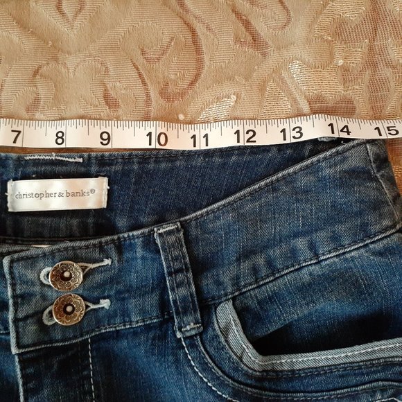 Christopher & Banks Women's Straight Modern Jeans - Size 6 short - Picture 4 of 10